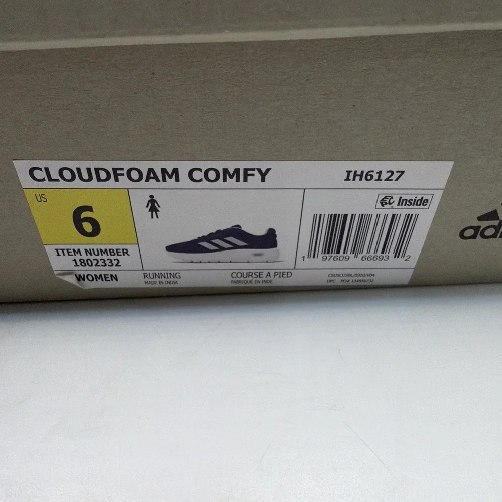 ADIDAS Women's Cloudfoam Pure Running Shoes Size 6 Blue, White & Green. New‎